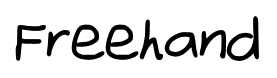 Freehand font