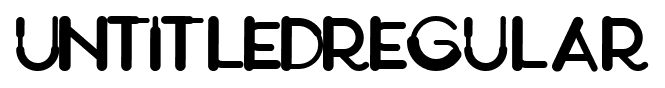 UntitledRegular font