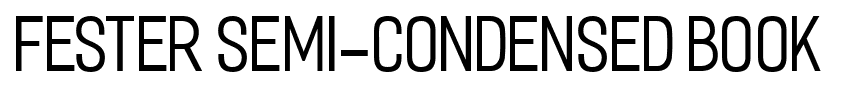 Fester Semi-condensed Book font