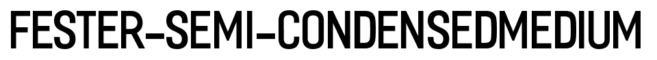 Fester-Semi-condensedMedium font