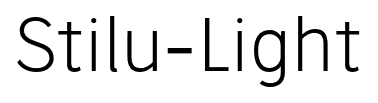 Stilu-Light font
