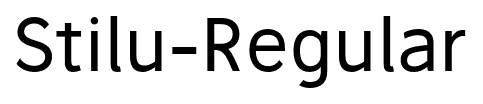 Stilu-Regular font
