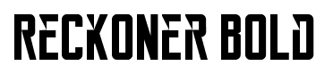 Reckoner Bold font
