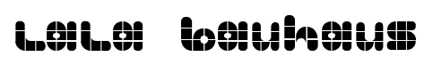 lala bauhaus font