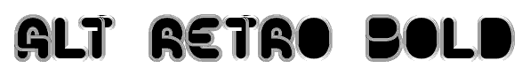 Alt Retro Bold font
