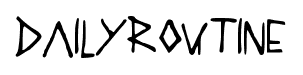DAILYROUTINE font