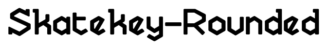 Skatekey-Rounded font