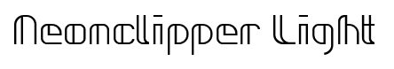 Neonclipper Light font