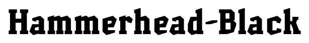 Hammerhead-Black font