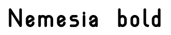 Nemesia bold font
