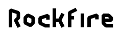 Rockfire font