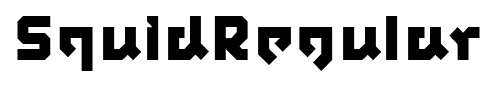 SquidRegular font