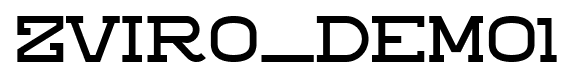 ZVIRO_DEMO1 font
