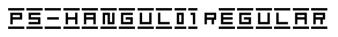 ps-hangul01 Regular font