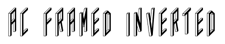 AC Framed Inverted font