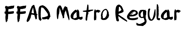 FFAD Matro Regular font