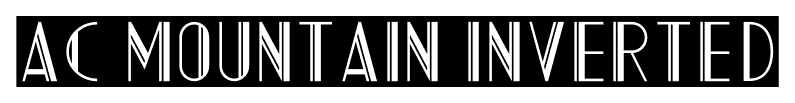 AC Mountain Inverted font