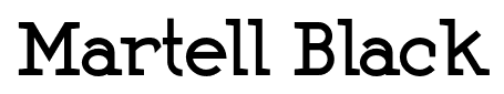 Martell Black font