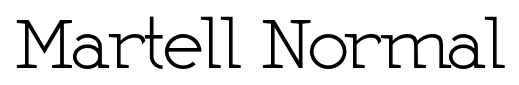 Martell Normal font