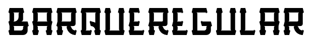 BarqueRegular font