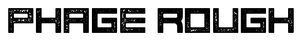 Phage Rough font