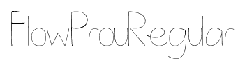 FlowProuRegular font