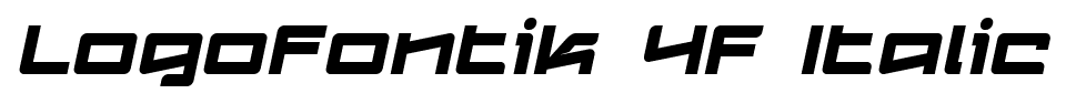 Logofontik 4F Italic font