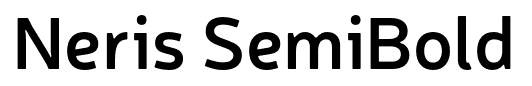 Neris SemiBold font