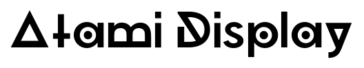 Atami Display font
