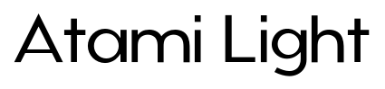 Atami Light font