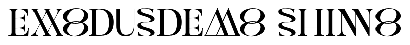 ExodusDemo Shino font
