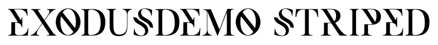 ExodusDemo Striped font