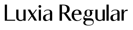 Luxia Regular font