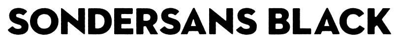 SonderSans Black font