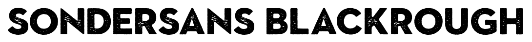 SonderSans BlackRough font