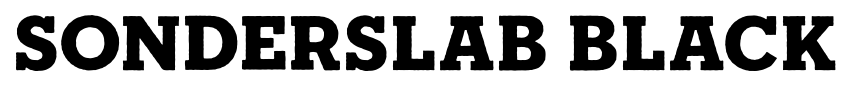 SonderSlab Black font