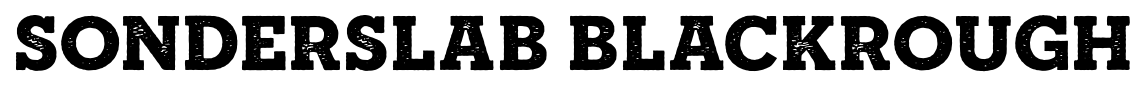SonderSlab BlackRough font