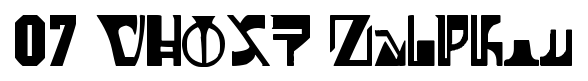 07 GHOST Zaiphon font