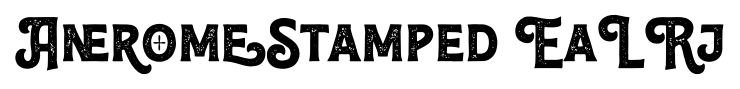 AneromeStamped EaLRj font