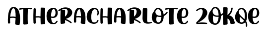 Atheracharlote 2OKqe font