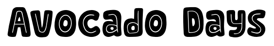 Avocado Days font