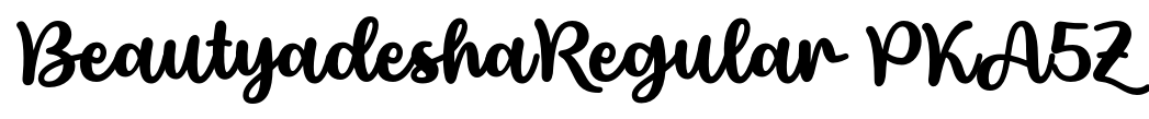 BeautyadeshaRegular PKA5Z font