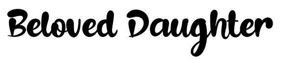 Beloved Daughter font