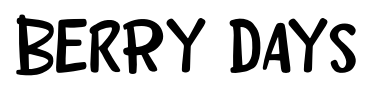 Berry Days font