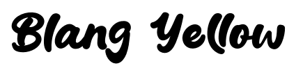 Blang Yellow font