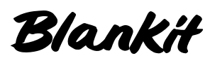 Blankit font