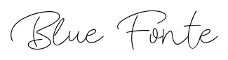 Blue Fonte font