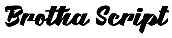 Brotha Script font