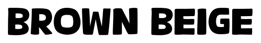 Brown Beige font