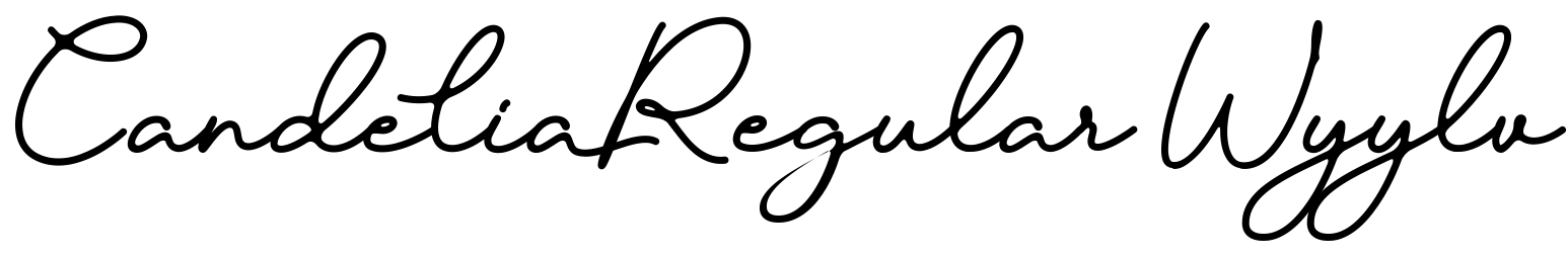 CandeliaRegular Wyylv font